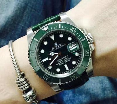 劳力士绿水鬼手表进水